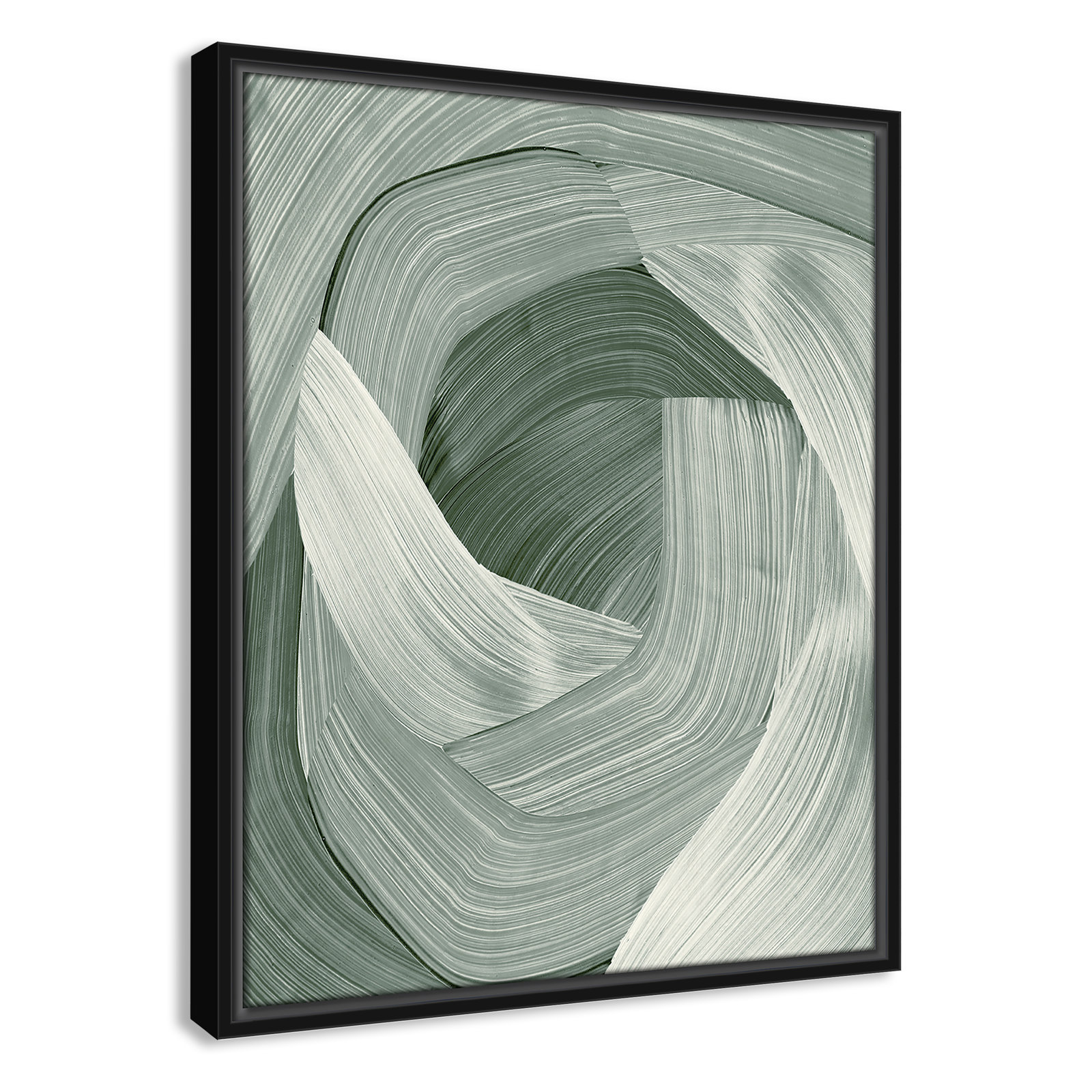 Wyn "Enriched Emerald" Print, Black , 21.5" H x 17.5" W