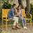 Classic Outdoor Metal Bench(Yellow)-1515521448
