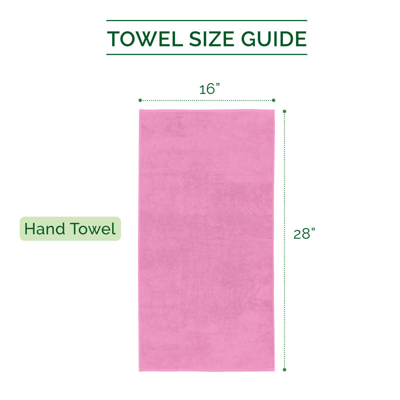 Elegant Comfort 100% Turkish Cotton 4-Piece Towel Set – Ultra Soft, Highly Absorbent, Quick Dry Bathroom Towels, Light Pink