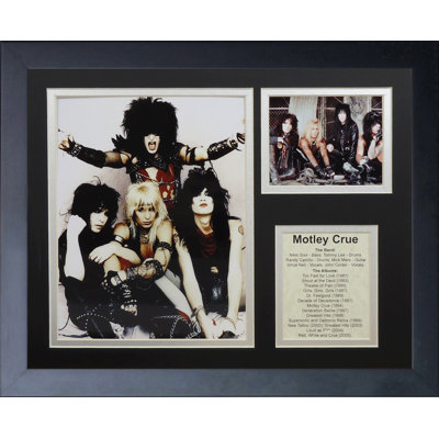 Motley crue, reproduction de photo encadrée