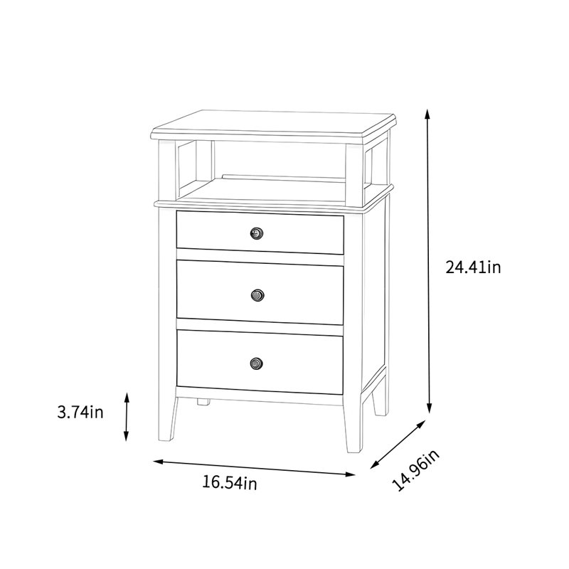 Armoire de chambre simple, Espresso