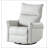 270° Power Swivel Rocker Recliner Chair, Electric Glider Reclining Sofa with USB Ports-1786566440