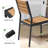 10 - Person Aluminum Outdoor Dining Set with Stackable Chairs-1656011199