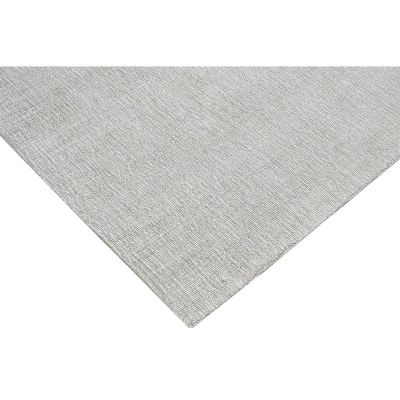 Silk Area Rug in Light Grey, Rectangle 12' x 15'