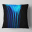 Motif de fractales bleues - coussin imprimé abstrait-29603934-29603938