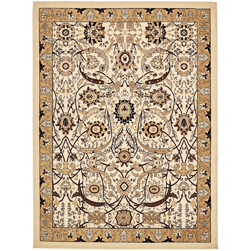 Britannia Floral Indoor Rug, Rectangle 9' x 12'2"