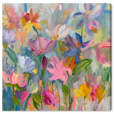 Blossom Rift Canvas Floral Abstract Art by Art Remedy