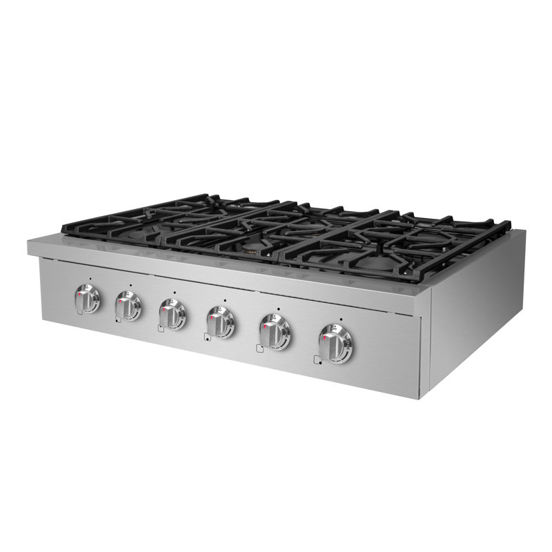 36" Gas Cooktop with 6 Burners