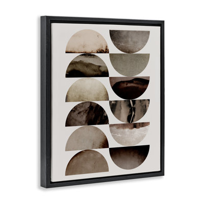 Graphic Curved Shapes Floating Frame, design by 1x