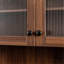 Armoire de cuisine avec étagère de rangement coulissante multifonctionnelle à plusieurs niveaux, armoire de rangement de ferme avec 4 portes, organisateurs de garde-manger pour la cuisine, la salle à manger