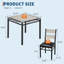 Ensemble de table de salle à manger pour 2 personnes avec protecteur de coin et table de cuisine en bois avec 2 chaises rembourrées Ensemble de table de salle à manger 3 pièces pour cuisine-60512243-60512242