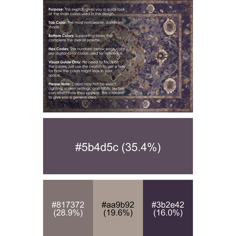 Machine Washable Purple Area Rug, Square 8'