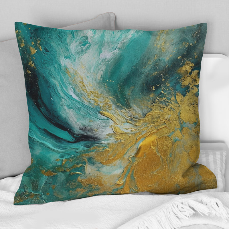 Coussin décoratif Golden Wave