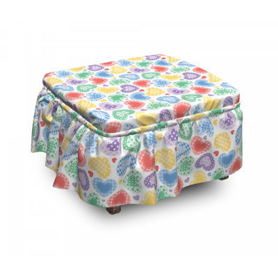 Box Cushion Ottoman Slipcover