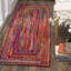 Tapis rouge / orange / jaune en coton noué à la main Fiqueroa-1654888351