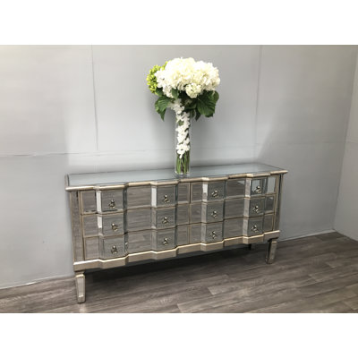Ryley Solid Wood 373.38 cm W Chest of 6 Drawers