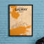 Galway City Map - No Frame Print-2132859461