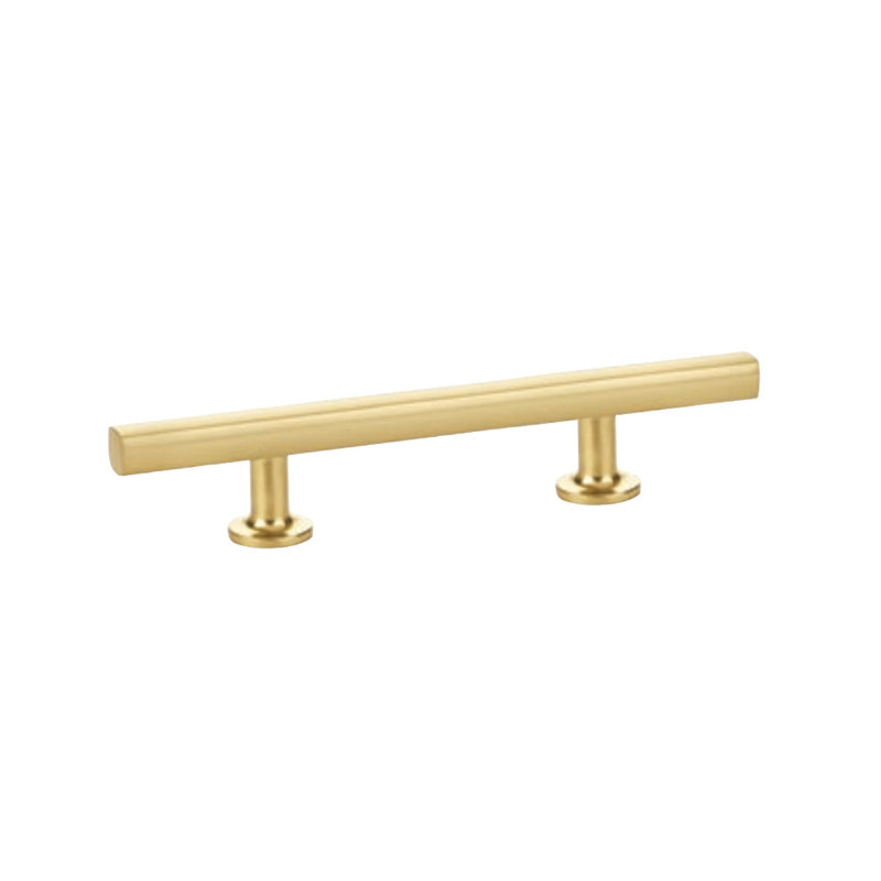 Emtek Freestone Extended Pull 3 1/2" Center-to-Center, Satin Brass