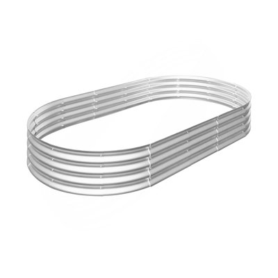 Ensemble de jardin surélevé 2 pièces 8X4x1pi, jardin surélevé galvanisé pour l'extérieur pour légumes, fleurs et herbes, robuste, résistant à la rouille, facile à assembler