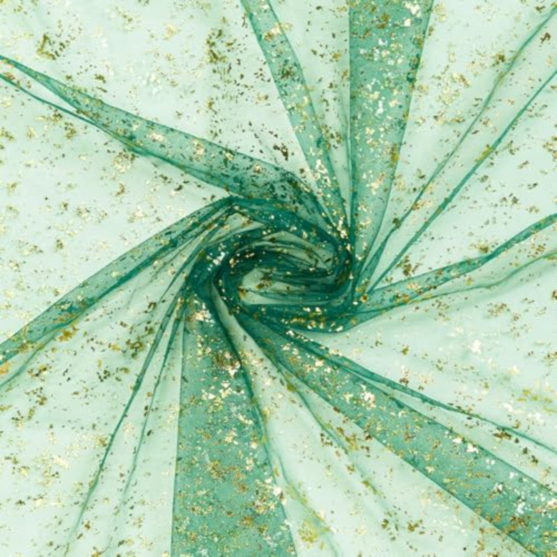 6 chemin de table en gaze or vert 120 pouces 10pi