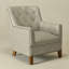 Fauteuil rembourré en cuir véritable 29,5 po de largeur-494861728