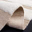Tapis ivoire / beige en laine et coton tissé à plat à la main Brogun-1441620060