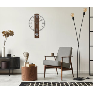 Solid + Manufactured Wood Wall Clock