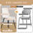 7-Piece Glass Top Dining Table Sets-2113774519