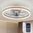 Delorse 20'' Flush Mount Ceiling Fan with LED Lights and Remote Control