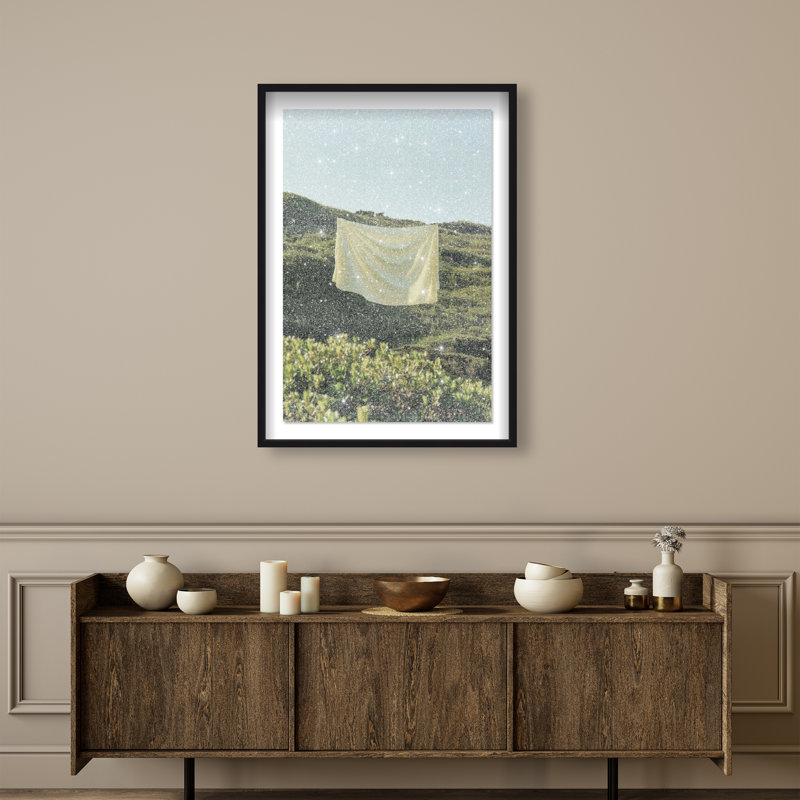 Floating Cotton II Print by Oliver Gal, 31.5"H x 21.5"W, Black Shadowbox