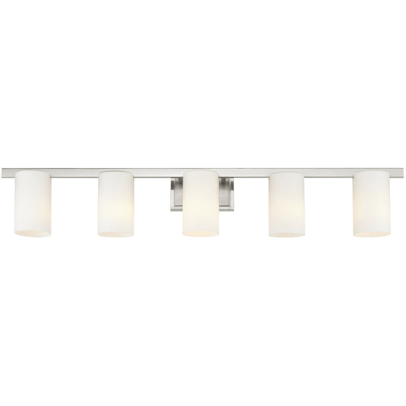 Éclairage pour meuble-lavabo 6 lumières, Nickel brossé