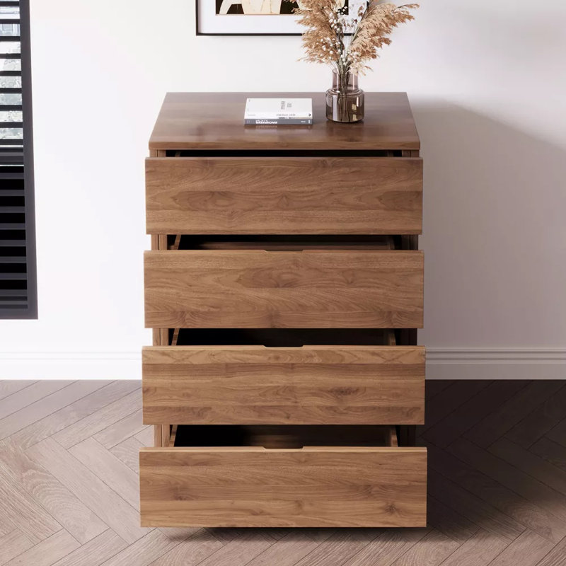 21.65" Four-drawer Storage Cabinet & Decorative Cabinet, Suitable For Multiple Scenarios