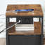 Andamo 39cm W Metal Bedside Table