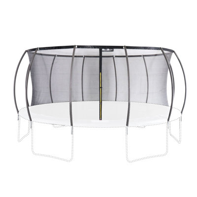 Sweeek 20cm Polyethylene Plastic Net & Pad Combo Compatible With 490cm Round Trampoline