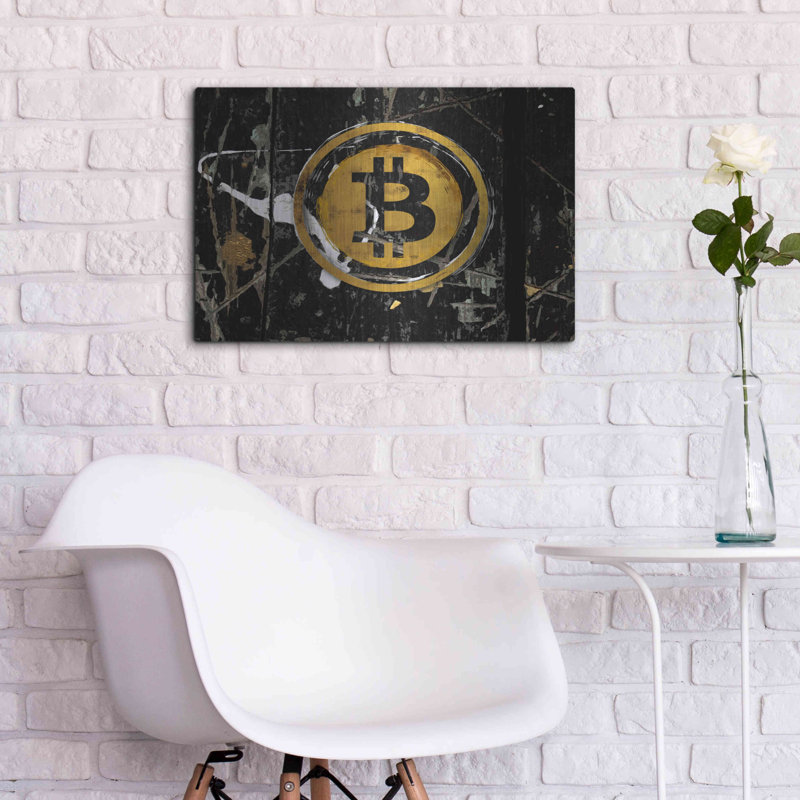 "Bitcoin Splash" par Karen Smith, H 16 po x l 24 po