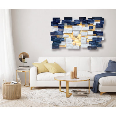 Mystere Glass And Metal Wall Sculpture