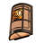 Rustic Lodge Solid Brass Flush Mounted Sconce