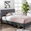 Cardington Upholstered Bed Frame with Square Tufted Headboard-481300850