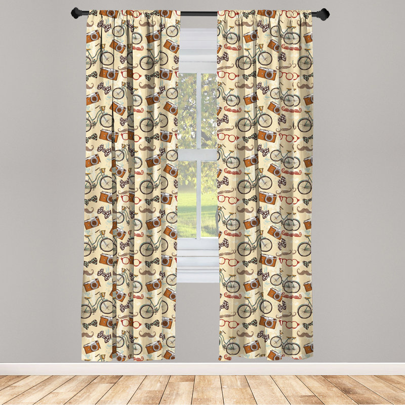 Semi-Sheer Rod Pocket Sliding Panel, 28" x 63"