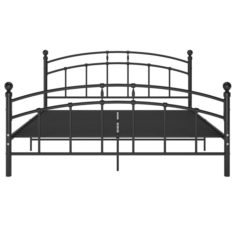 Shept Mallet Metal Bed, 160 x 200 cm, Black