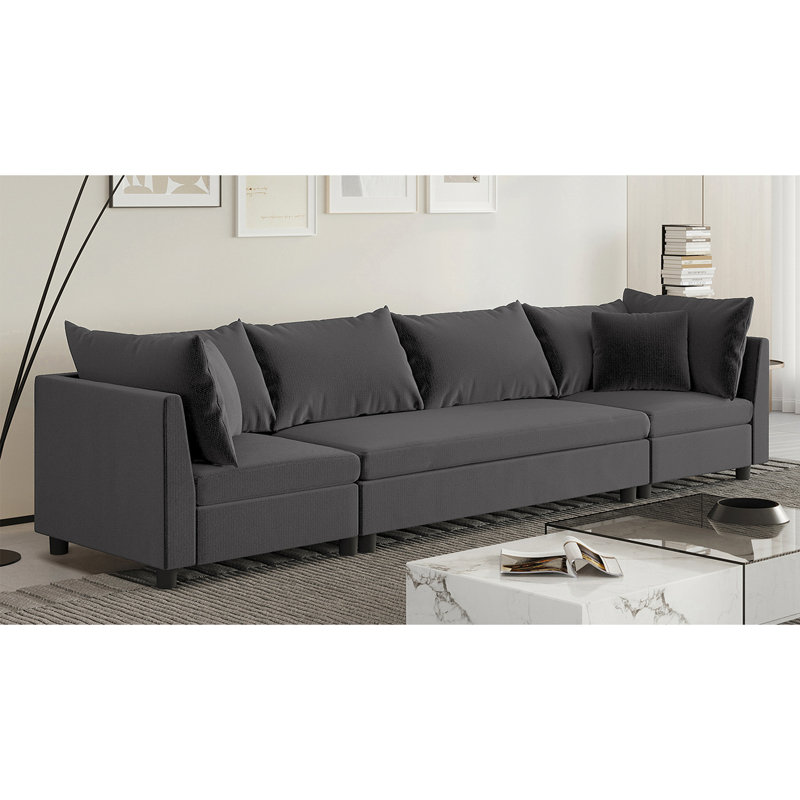 Wagstaff Modular Sectional Sofa, Gris