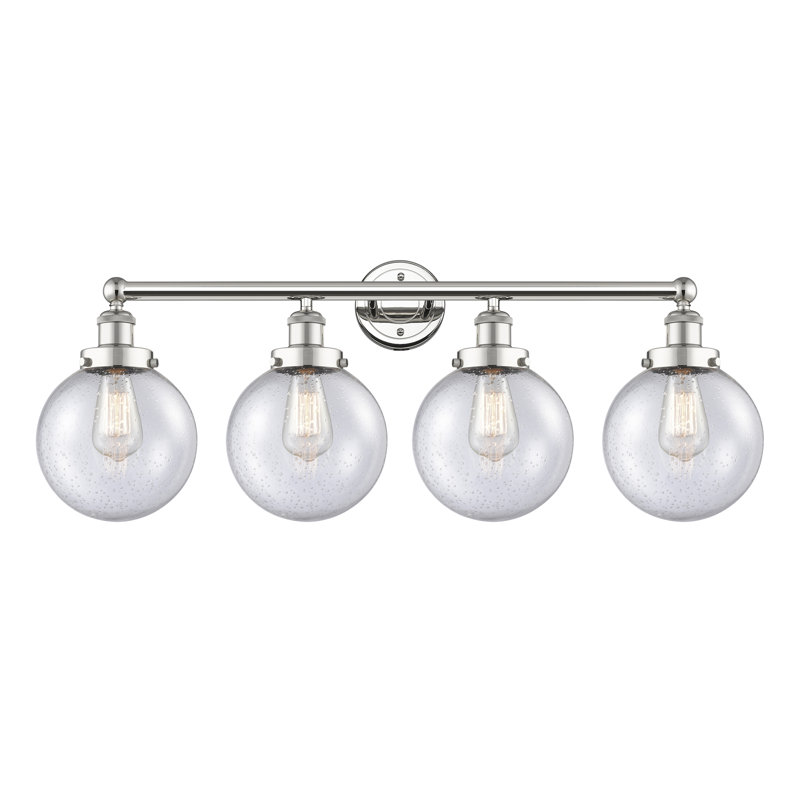 Alphonsa 4 - Light Dimmable Vanity Light, Seedy, Polished Nickel