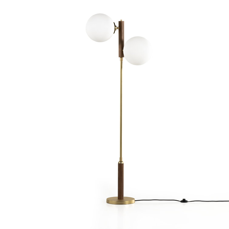 Kristy Floor Lamp-natural Walnut
