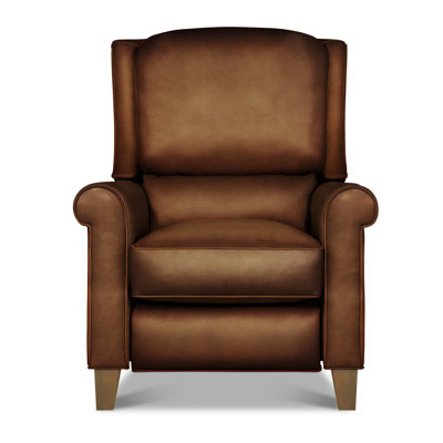 Fauteuil inclinable manuel en cuir véritable Gabriella