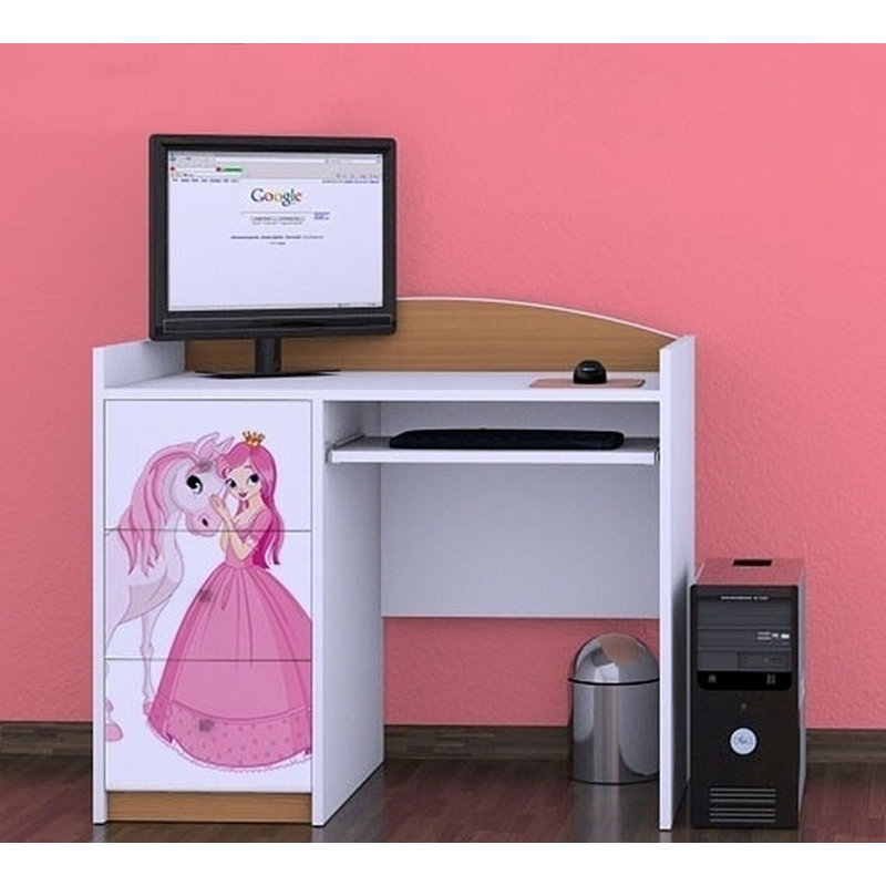 Tercero 100cm Computer Desk, Light Brown