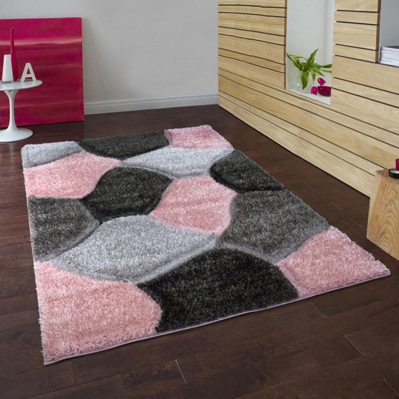 Bernfried Geometric Machine Tufted Indoor / Outdoor Area Rug, Rectangle 120 x 170cm