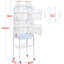 Color 35cm Steel Play Top Floor Bird Cage with Wheels-1508524455
