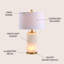 Lampe de table 26 po Potrero Alabaster