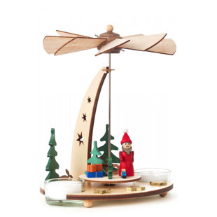 Pyramids 7'' H Tabletop Candelabra