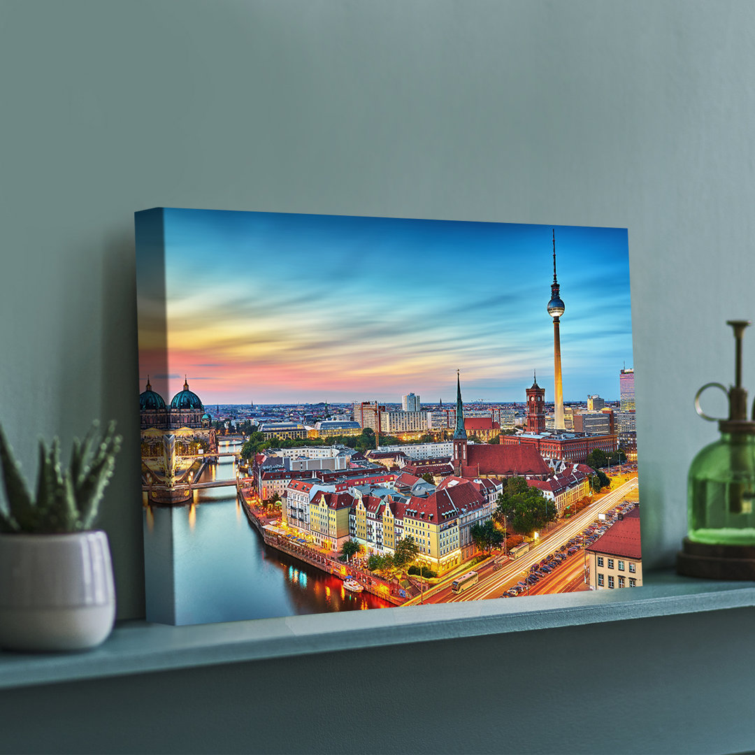 Premium Leinwanddruck – Leinwandbild Berlin Panorama